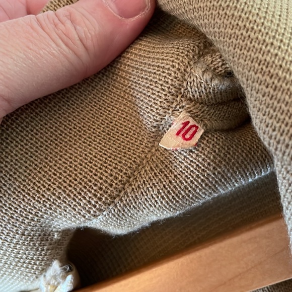 Vintage Tan Wool Cape made in Italy Jonathan Phillips - Picture 8 of 11